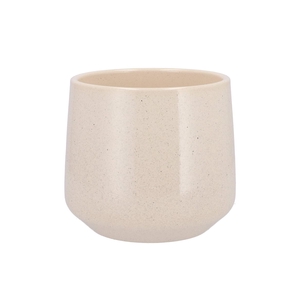 Ceramic Beige Stone Pot Berlin 18cm