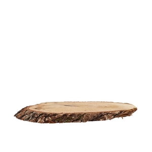 Nature Oak Slice Oval D12-16cm / L25-30cm X 2cm Nm