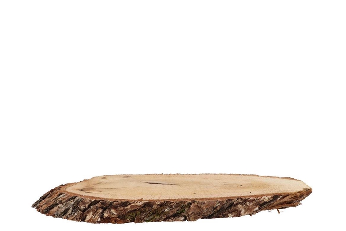 Nature Oak Slice Oval D12-16cm / L25-30cm X 2cm Nm