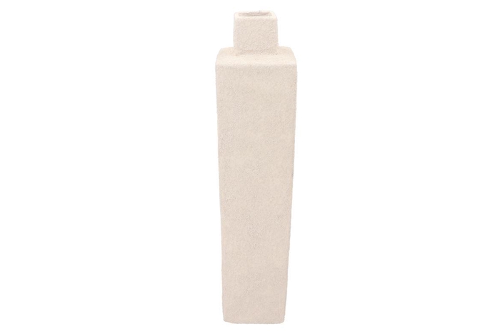 <h4>Lisboa White Vase Cube 13x13x60cm</h4>