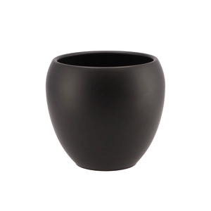 Vinci Matt Black Flower Pot 17x15cm