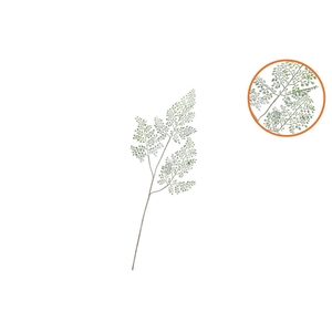 Silk Fern Maiden Hair Green Snowy 86cm