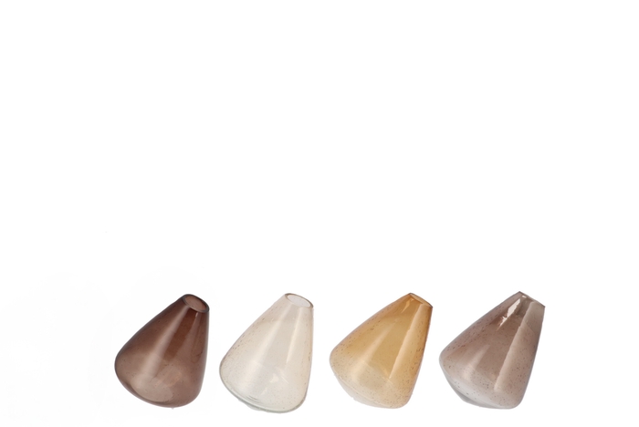 Delight Natural Brown Mix Drop Vase Ass 15x20cm Nm