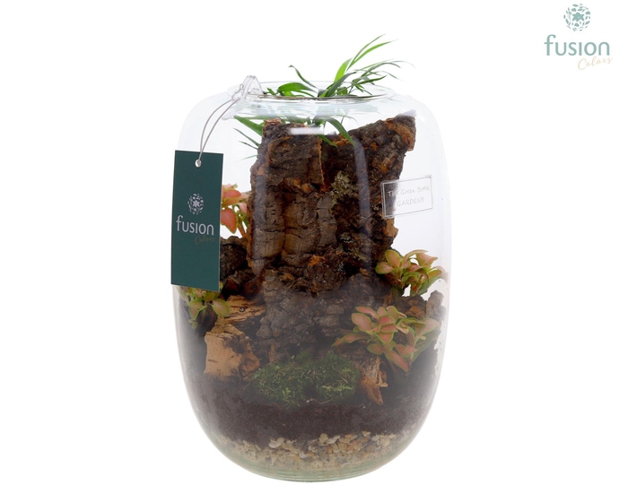 <h4>Green Bottle Isabella Large met arrangement</h4>