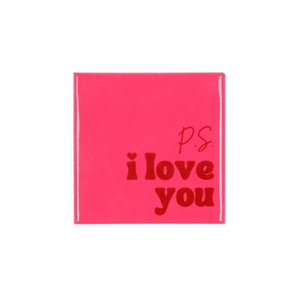 Tile Ps I Love You Pink 10x10x1cm