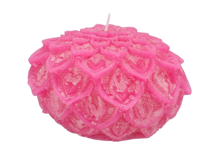 <h4>Candle Dahlia Fuchsia 15x10cm</h4>