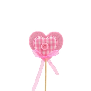 Love 12cm Heart chequered 5cm