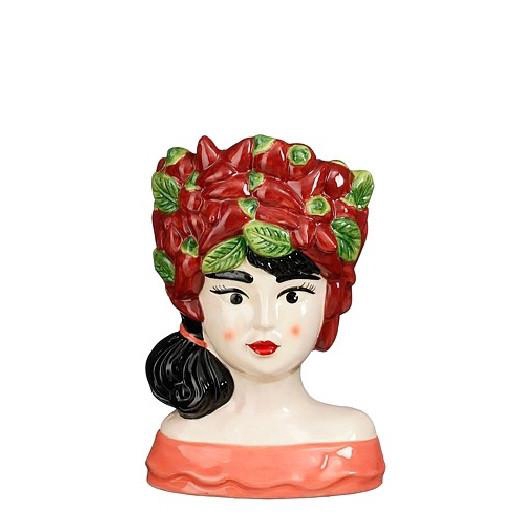 <h4>Keramiek Exclusief Planter lady 13*9*19cm</h4>