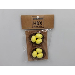 Birdsnest With Egg 2 Pcs L10W16H2