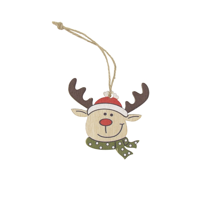 <h4>Christmas Deco hanging reindeer 7cm x24</h4>