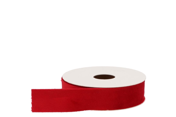 <h4>Ribbon Velvet 21 Red 5mx25mm P/1</h4>