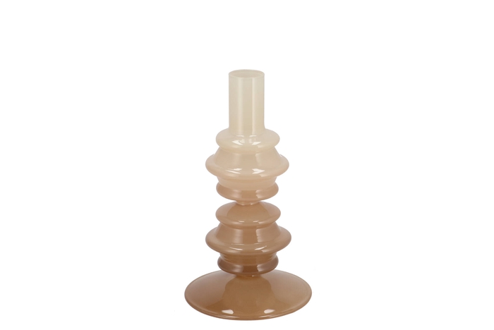 Mae Cozy Sand Candle Holder Tricolor 9x9x17cm