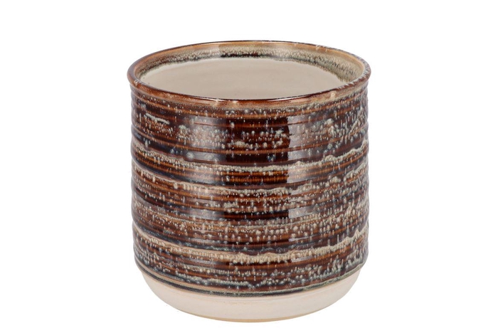 <h4>Bella Brown Pot 17x17x15cm</h4>