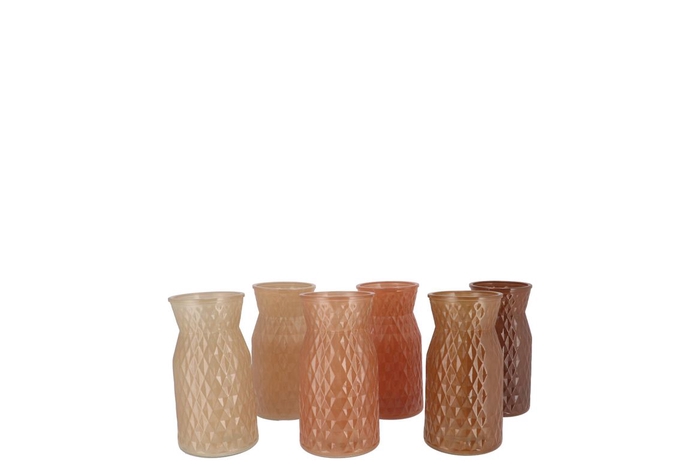 <h4>Diamond Brown Mix Vase Ass 8x11cm Nm</h4>