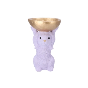 Easter Bunny-bowl Lilac 19x15x28cm Nm