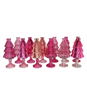 Jazz Jolly Pink Vase X-mas Tree Ass 11x25cm