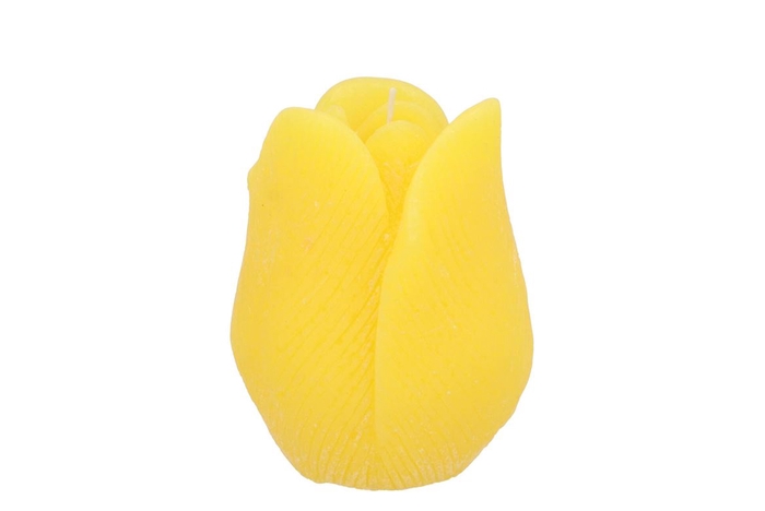 <h4>Candle Tulip Yellow 9x11cm</h4>