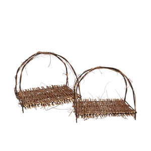 Moisier Tray With Handle Wood 30x22x27cm Nm