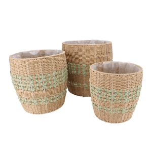 Gaby Pistache Pot S/3 37x38/32x34/27x28cm Nm