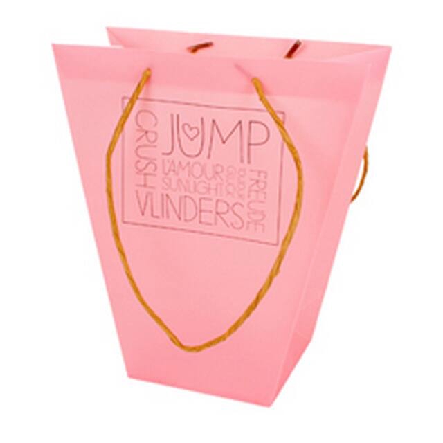 <h4>Bag Words PP 24/12x11xH26cm pink 20/bag</h4>
