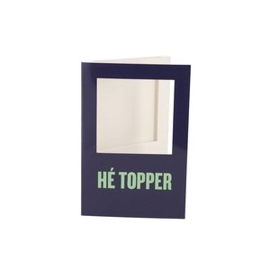 Gift Tile Card Hé Topper Blue 21x14x1cm