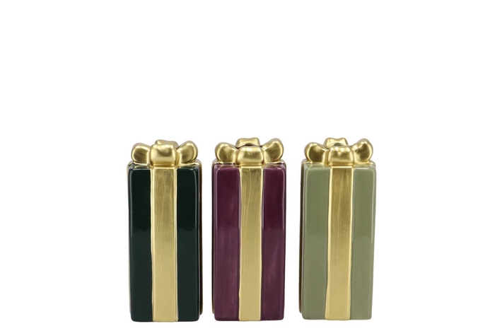 Joy Majestic Green Gift Candle H Ass 6x10cm