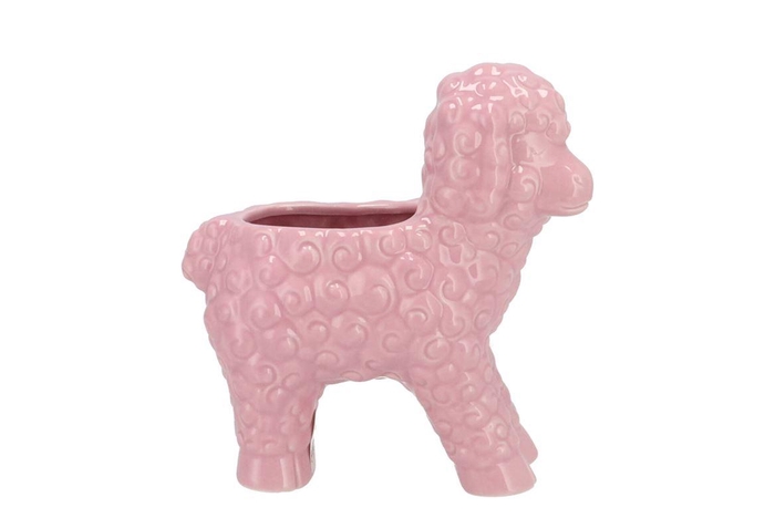 Easter Happy Pink Vase Sheep 19x11x20cm Nm