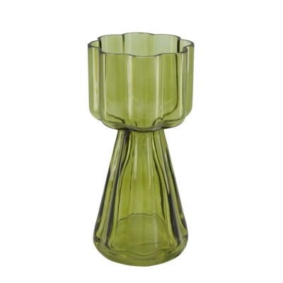 Glas Flower vaas d12*25.5cm