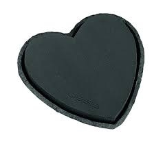 OASIS BLACK BIOLIT HEART 33*34*5,5cm 2pcs