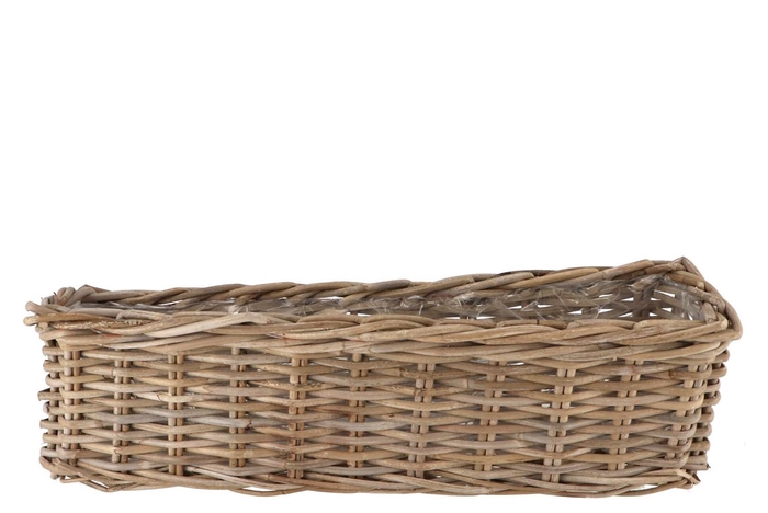 Rattan Ivy Pot Balcony 60x15x17cm