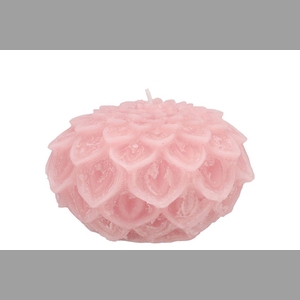 Candle Dahlia Light Pink 12x8cm Nm