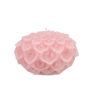 Candle Dahlia Light Pink 12x8cm