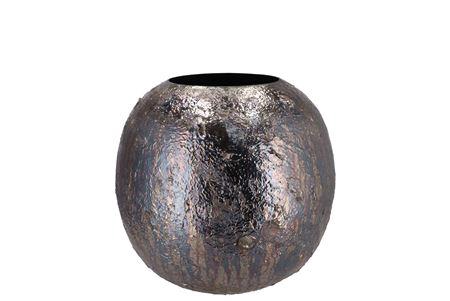 <h4>Noah Wild Black Vase Flower Ball Iron 11x11x10cm</h4>