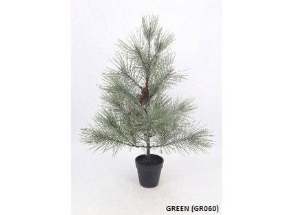 <h4>Pine/Cone Tree In Pot Green XM660112GRN</h4>