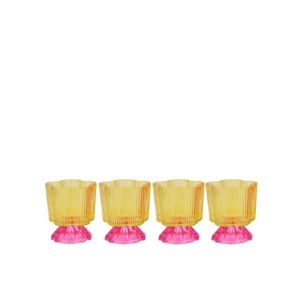 Naomi Dutch Yellow Tealight Holder Ass 8x10cm
