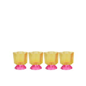 Naomi Dutch Yellow Tealight Holder Ass 8x10cm Nm