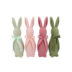 Easter Flock Summer Blush Bunny Bow Ass 20x20x70cm