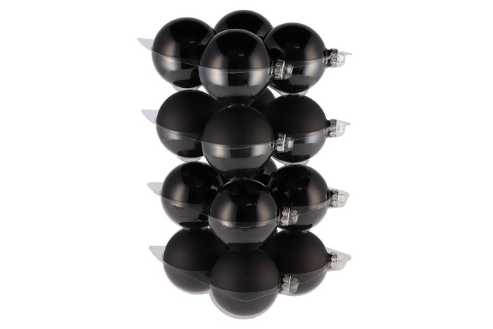 <h4>Glass Ball Combi Black 80mm P/16 Nm</h4>