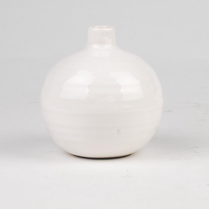 Vase Ø11x11cm White 09083