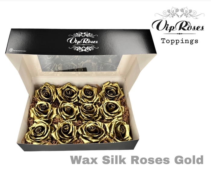 <h4>WAX SILK ROSES GOLD</h4>