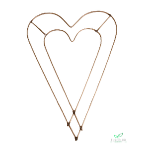 METAL FRAME DOUBLE HEART 28XH42