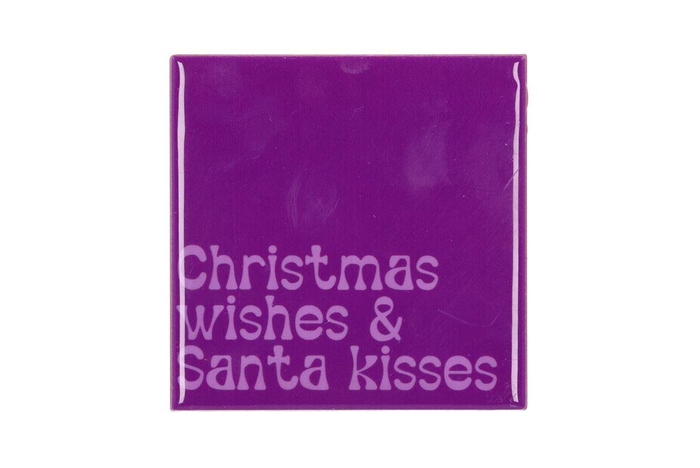 Tile Christmas Wishes 10x10x1cm Nm