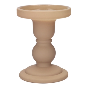 DF02-666827000 - Candle holder Liora d8.5xh11 beige matt