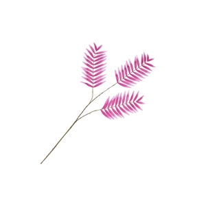 Silk Palm Leaf Fuchsia 87cm Nm