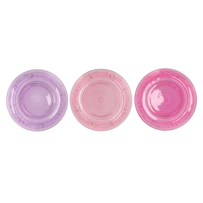 <h4>Dayah Pretty Pink Glass Plate 32,5x2,5cm Ass P/1 Nm</h4>