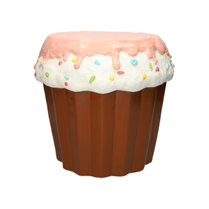 DF03-666352000 - Side table Cupcake d28/37xh34 l.pink/white