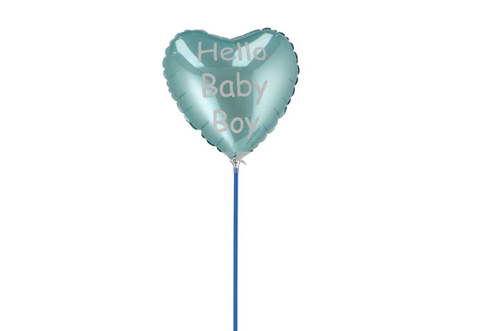 <h4>Pick Balloon Hello Baby Boy 18x11x55cm</h4>