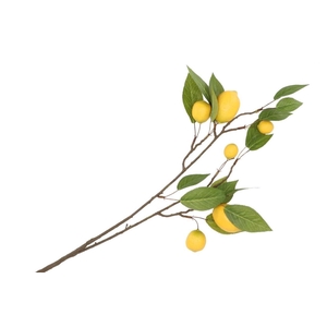 Silk Lemon Branch Yellow 80cm Nm