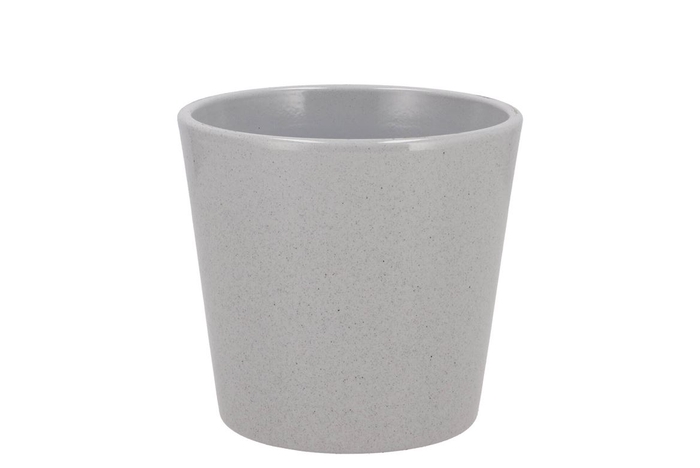 <h4>Ceramic Orchid Pot Grey Stone 13,5cm</h4>