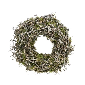 Wreath Ø30cm Lappenmoss/bonsai natural